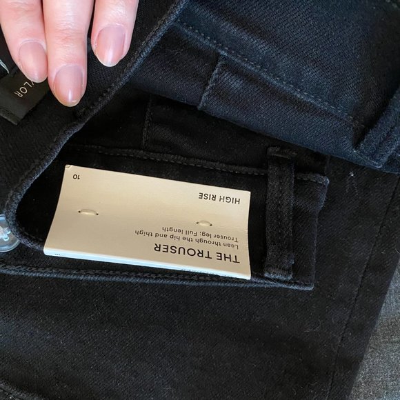 Ann Taylor High Rise Trouser Jeans in Washed Black - Picture 3 of 8